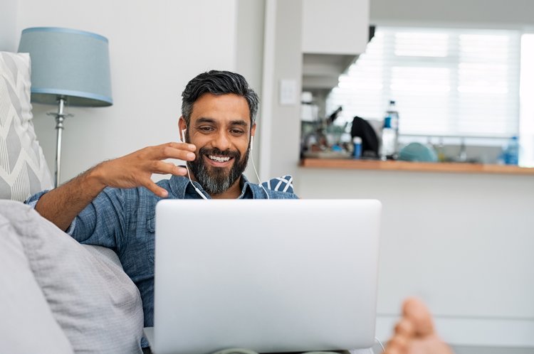 man on laptop